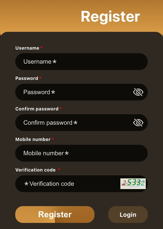 IKLUCK register page interface for quick account signup and casino access